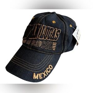 Cabo San Lucas Mexico Denim Cap Hat Adjustable With Tag